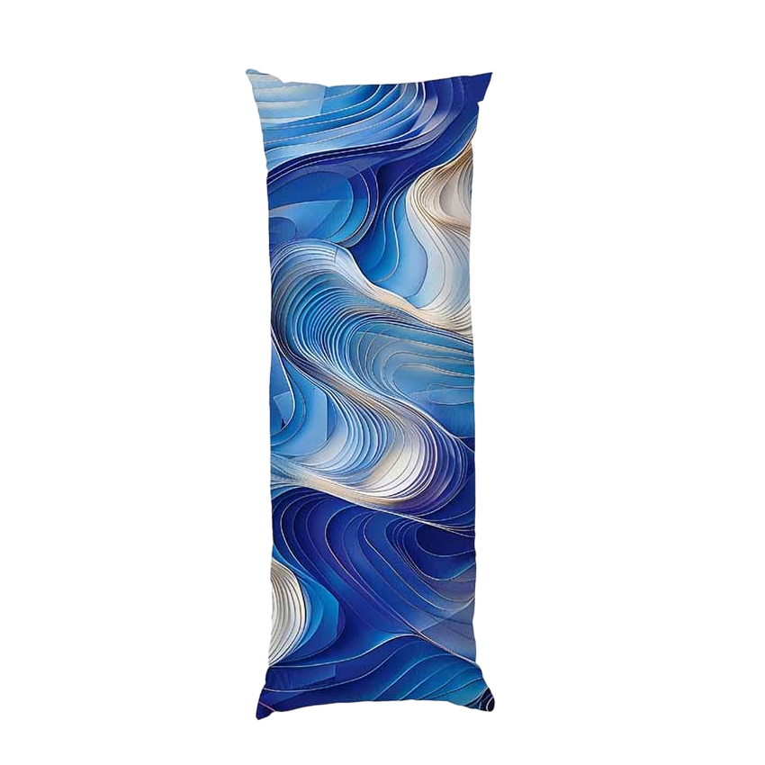 Подушка дакимакура Blue waves Sea габардин 70х30 см (113796)