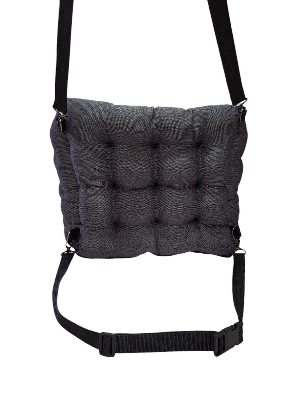 Автомобільне крісло для собак Huge and Tiny зі знімними ременями 50x45 см Темно-сірий - фото 3 Автомобільне крісло для собак Huge and Tiny зі знімними ременями 50x45 см Темно-сірий - фото 3