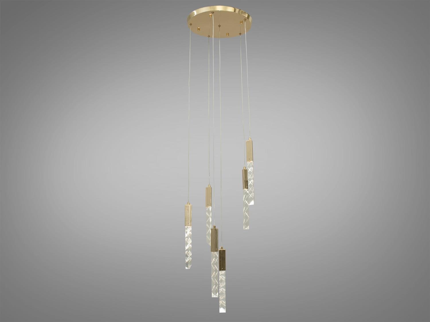 Люстра підвісна світлодіодна Diasha 14W Золотистий (3001/6G)