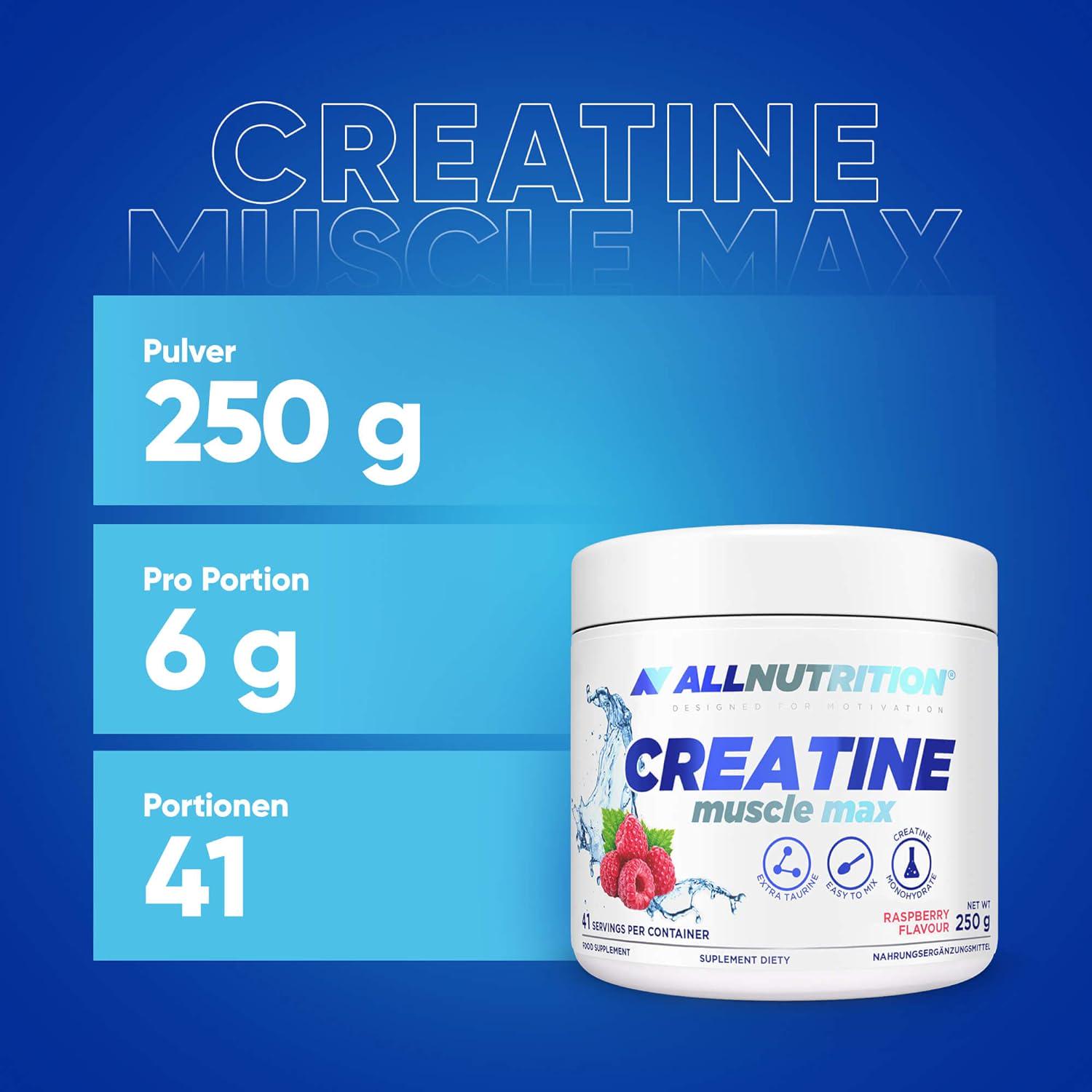 Креатин AllNutrition Creatine Muscle Max Raspberry 250 g - фото 3