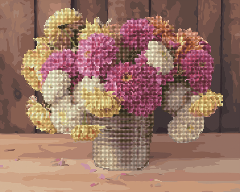 Алмазна мозаїка та картина за номерами Brushme Букет жоржин 40х50 см (GZS1089) Алмазна мозаїка та картина за номерами Brushme Букет жоржин 40х50 см (GZS1089)