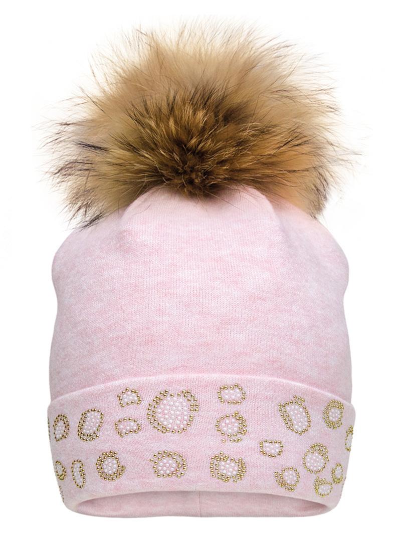 Шапка зимняя Девид стар. р. 50 Розовый (2215)