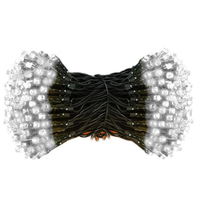 Гирлянда цепь светодиодная 18 м 400 LED 8 режимов лампочки кристалл Холодный Белый