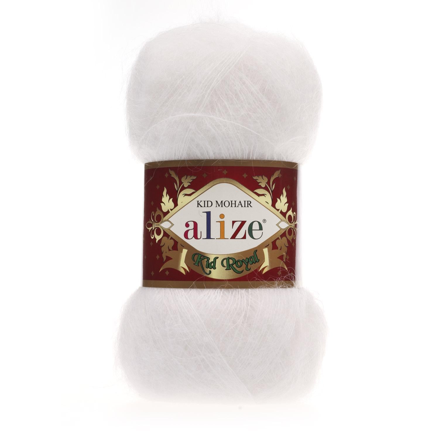 Пряжа Alize Kid Royal 55 Белый (6137)