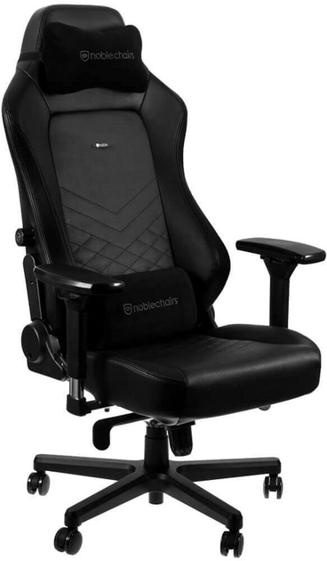 Компьютерное кресло геймерское Noblechairs Hero кожаное Black (NBL-HRO-RL-BLA)