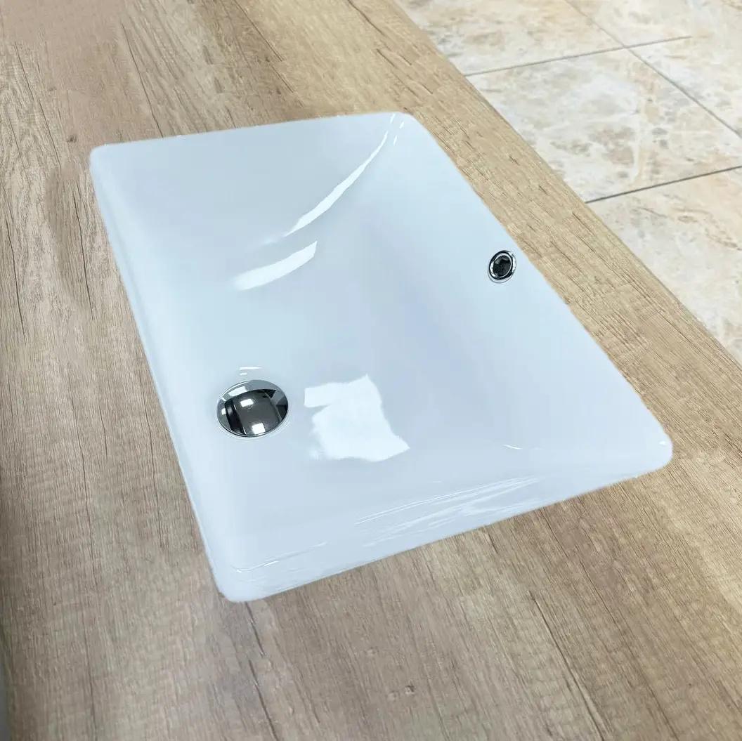 Раковина врезная VBI Siracusa прямоугольная 380x510 мм Белый (RM-VBI-018001)