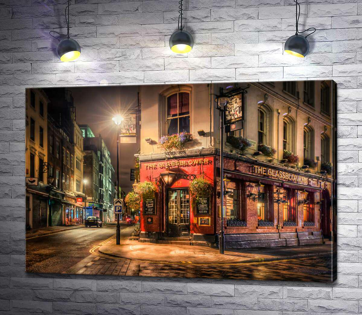 ᐉ Картина ArtPoster Уютный магазинчик на углу двух улиц 50x33 см Модуль ...