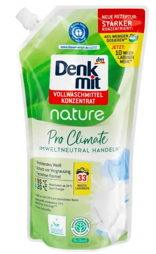 Гель для стирки белого Denkmit Nature Pro Climate 33 стирки 1 л (1801816650)