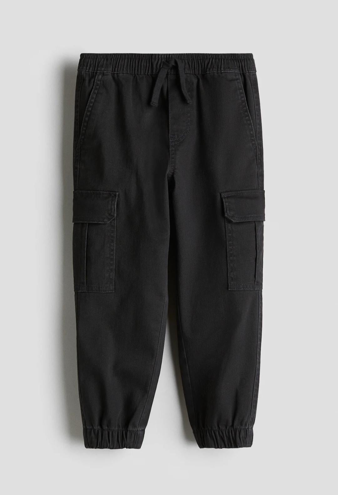Штани-карго дитячі для хлопчика H&M 92 см Чорний (26062304A)