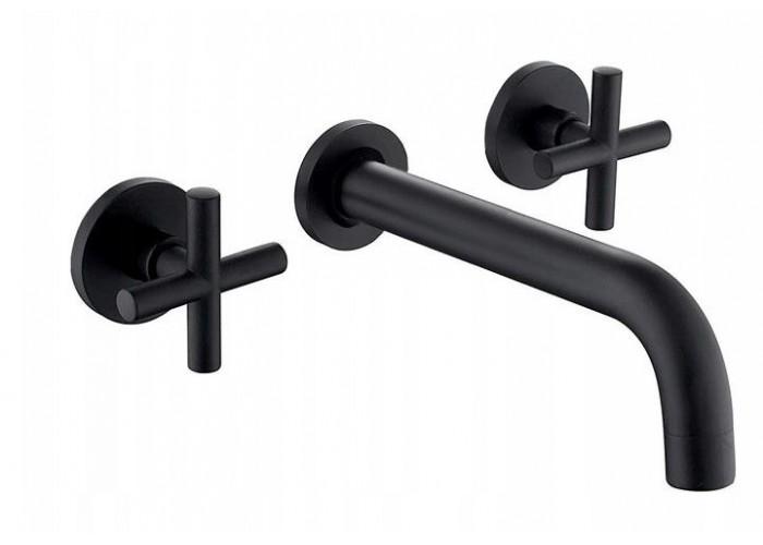 Змішувач прихованого монтажа REA EXIT Чорний мат (REA-B8000)