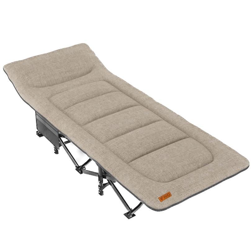 Кровать-шезлонг раскладная WCG матрас и подушка Серый (WCG CC-S07_tr)