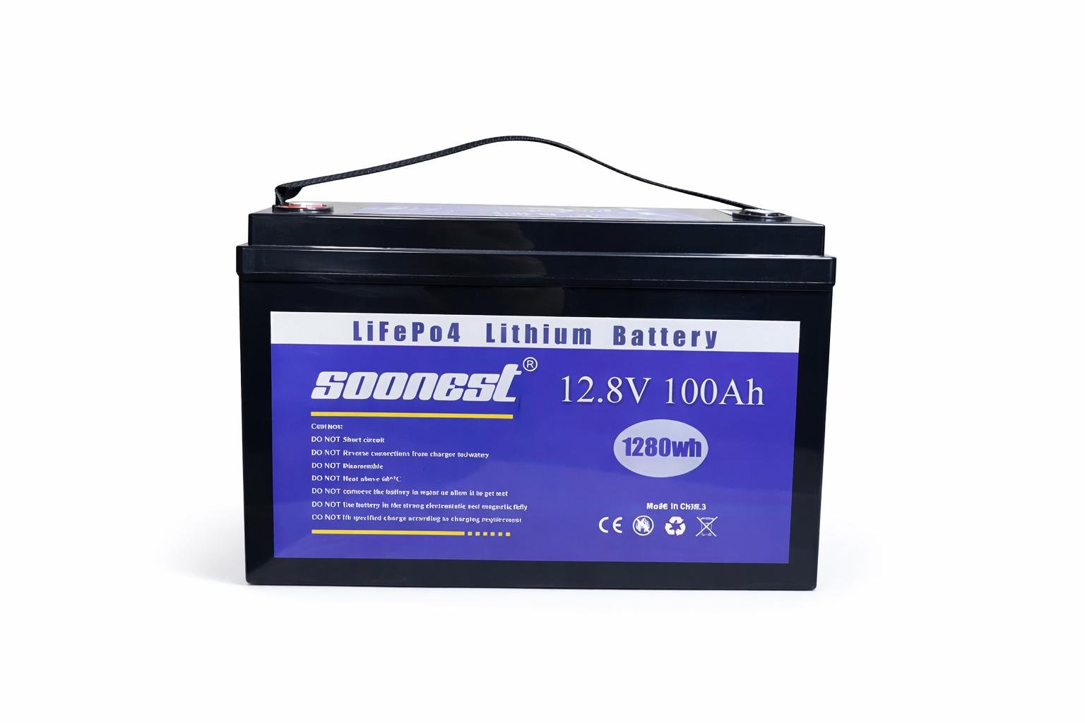 Аккумулятор LiFePO4 12.8V 100Ah 1280Wh Soonest Аккумулятор LiFePO4 12.8V 100Ah 1280Wh Soonest