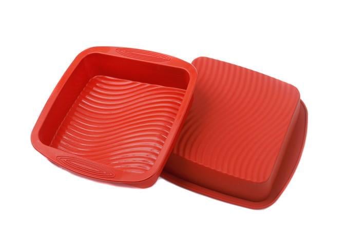 Форма силиконовая One Chef для выпечки Профи Бисквит 23х21х4,5 см Красный