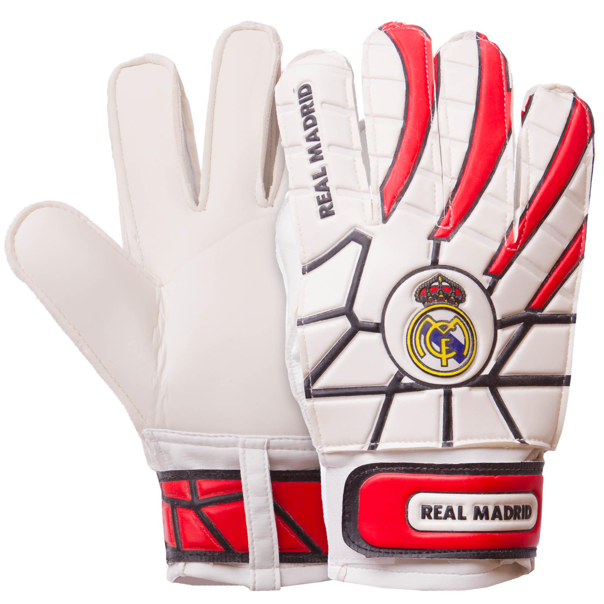 Перчатки вратарские детские Zelart REAL MADRID BALLONSTAR FB-0029-04 р. 5 Красный/Белый (DR007868)