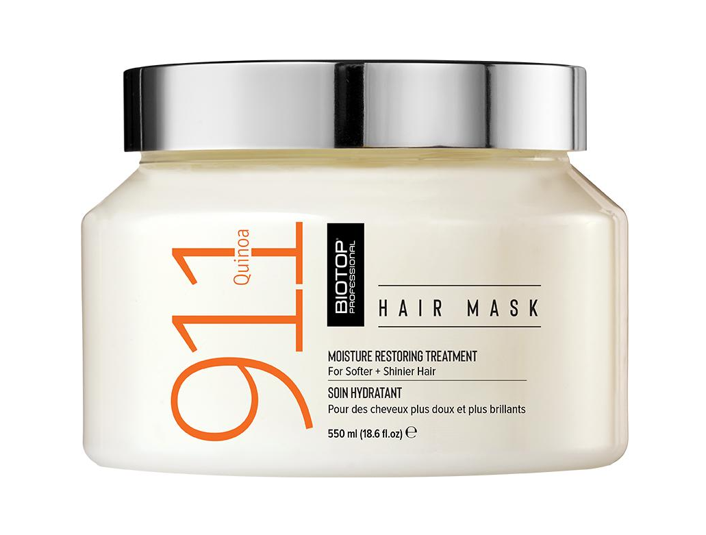 Маска для волос с протеинами киноа BIOTOP 911 глубокое питание и восстановление 550 мл (35059)