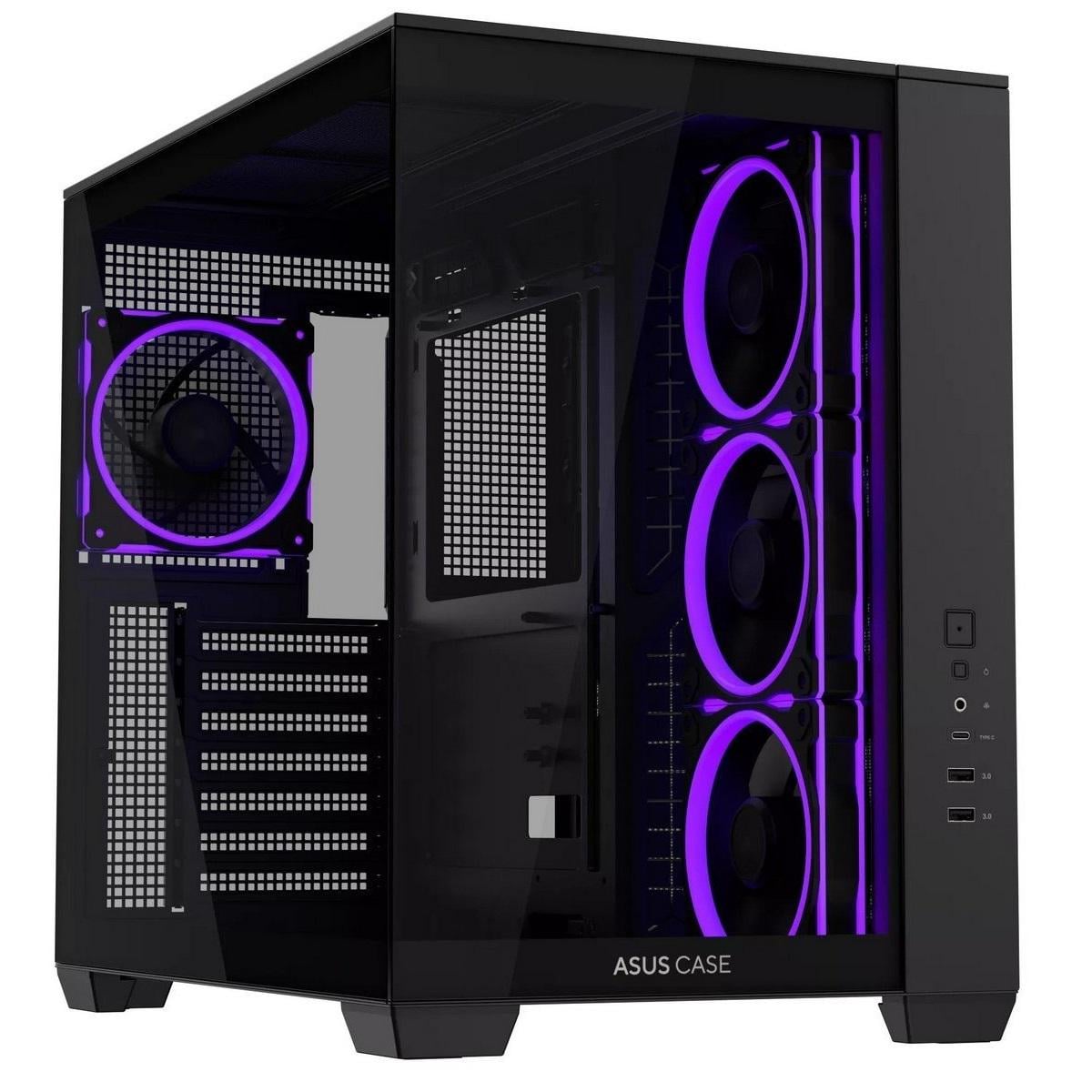 Корпус для ПК Asus A32 Plus Midi-Tower PSU ATX/MicroATX/Mini-ITX ARGB Black (90DC00S0-B19000)