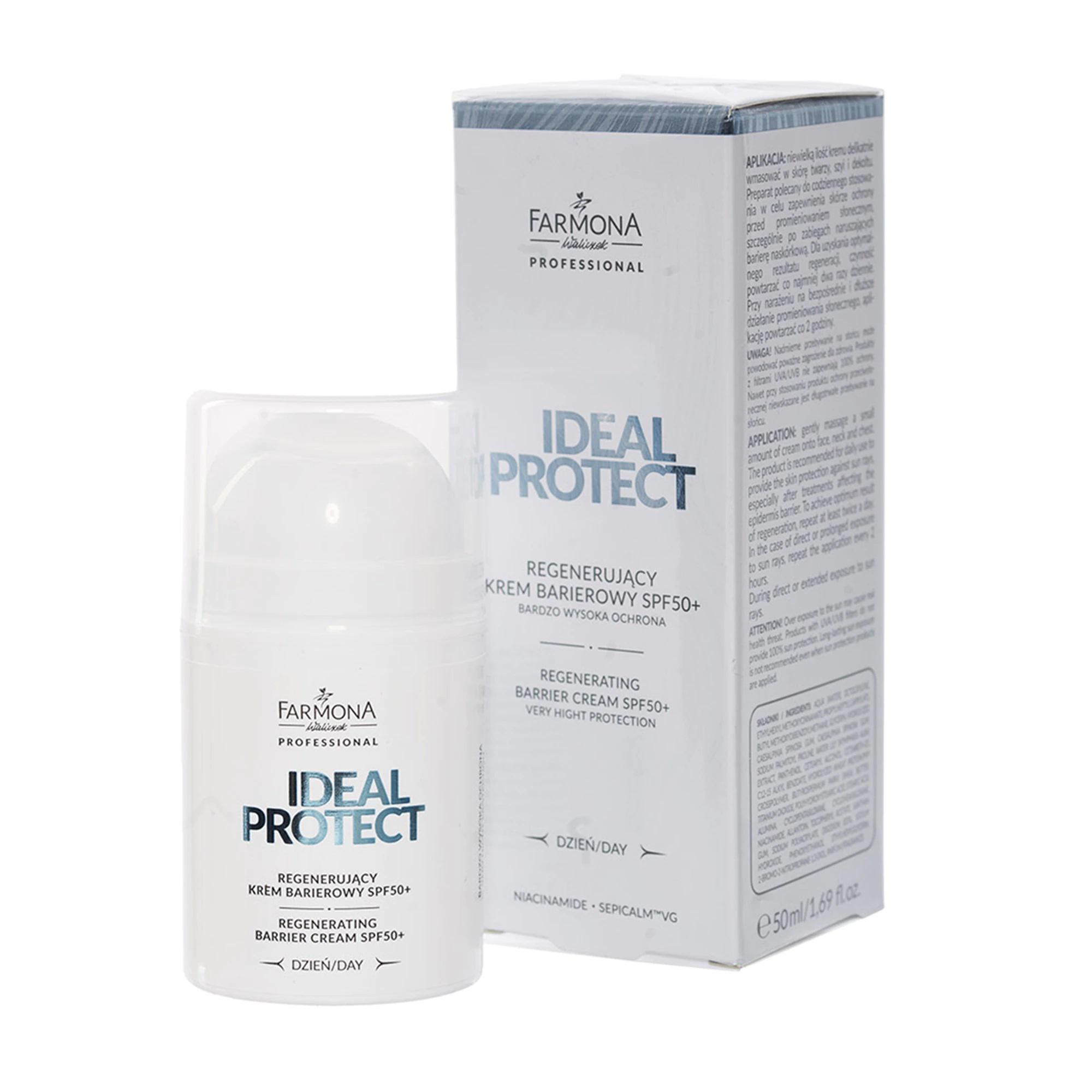 Регенеруючий захисний крем Ideal Protect Farmona SPF 50+ 50 мл (5900117590010)