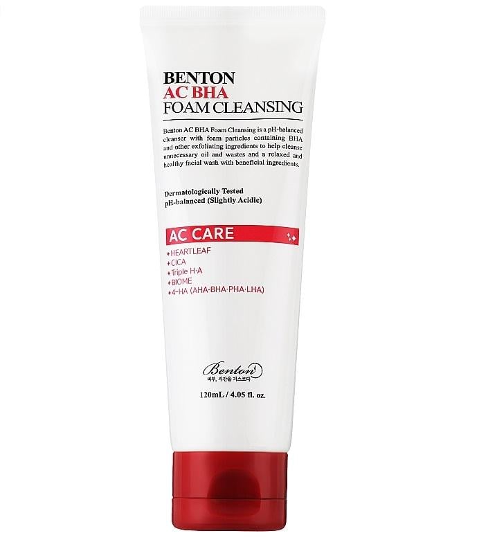 Гель-пенка с салициловой кислотой Benton AC BHA Foam Cleansing 120 мл