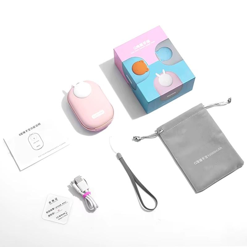 Повербанк GXZ-N705 2in1 с обогревателем для рук 10000 mAh Pink/Rabbit (00000074378_2) - фото 7 Повербанк GXZ-N705 2in1 с обогревателем для рук 10000 mAh Pink/Rabbit (00000074378_2) - фото 7