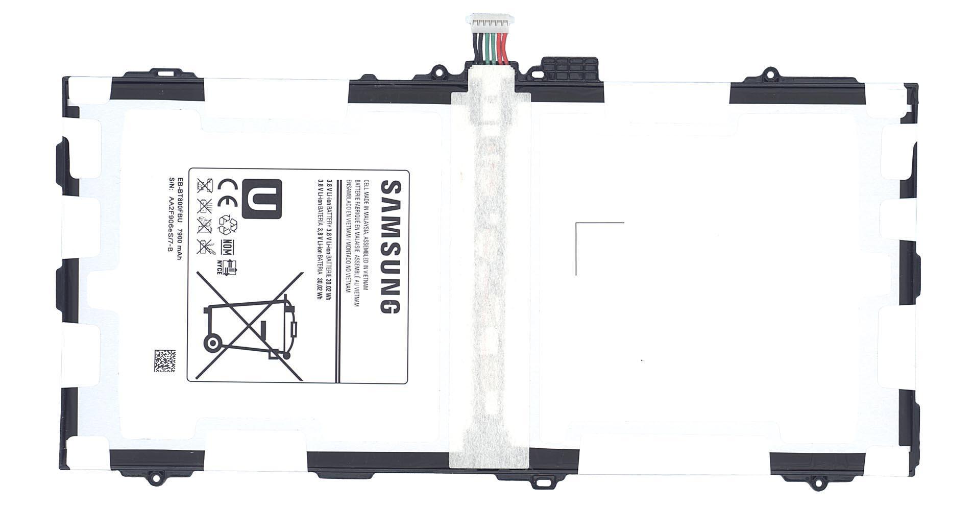 Аккумулятор для планшета Samsung EB-BT800FBE Galaxy Tab S 10,5 SM-T800 3,8V 7900 mAh White