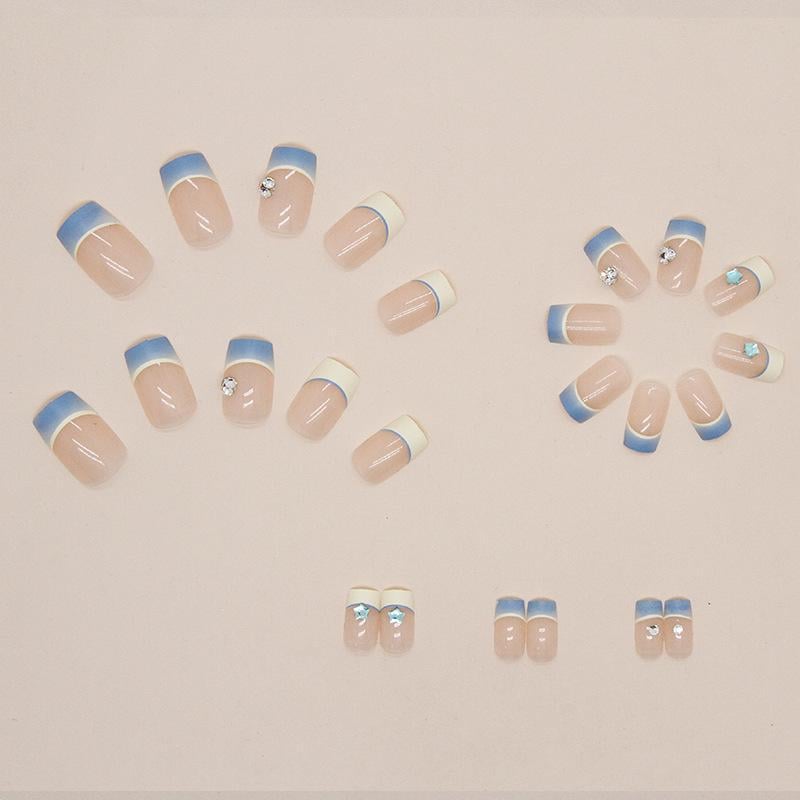 Накладные ногти с клеем Bananahall Z529 24 шт. Синий (A9877) - фото 2 Накладные ногти с клеем Bananahall Z529 24 шт. Синий (A9877) - фото 2