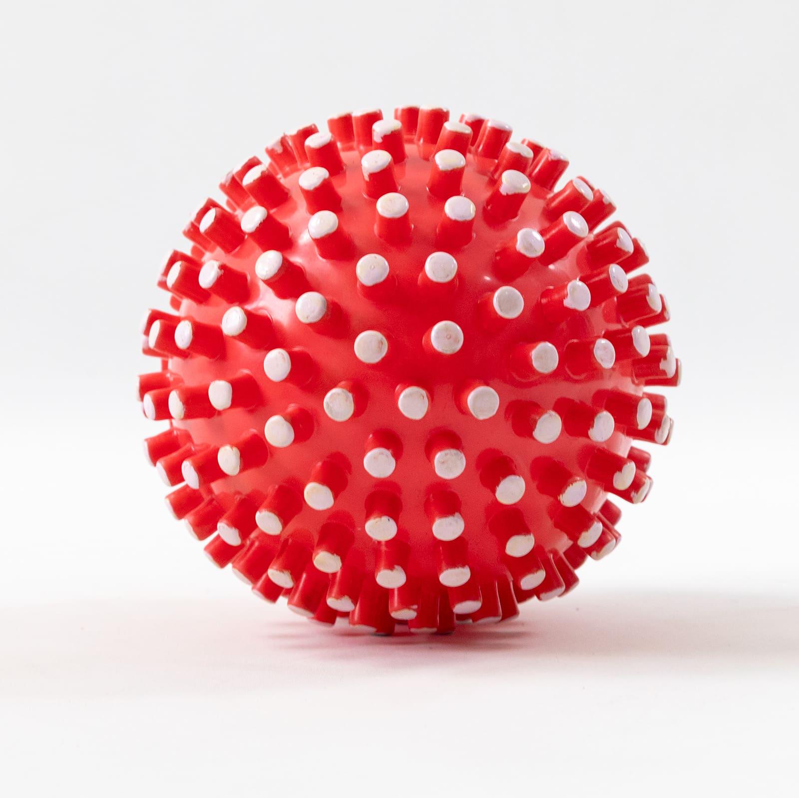 М'яч масажний надувний дитячий OSPORT 15 см Червоно-білий (MS 4525)