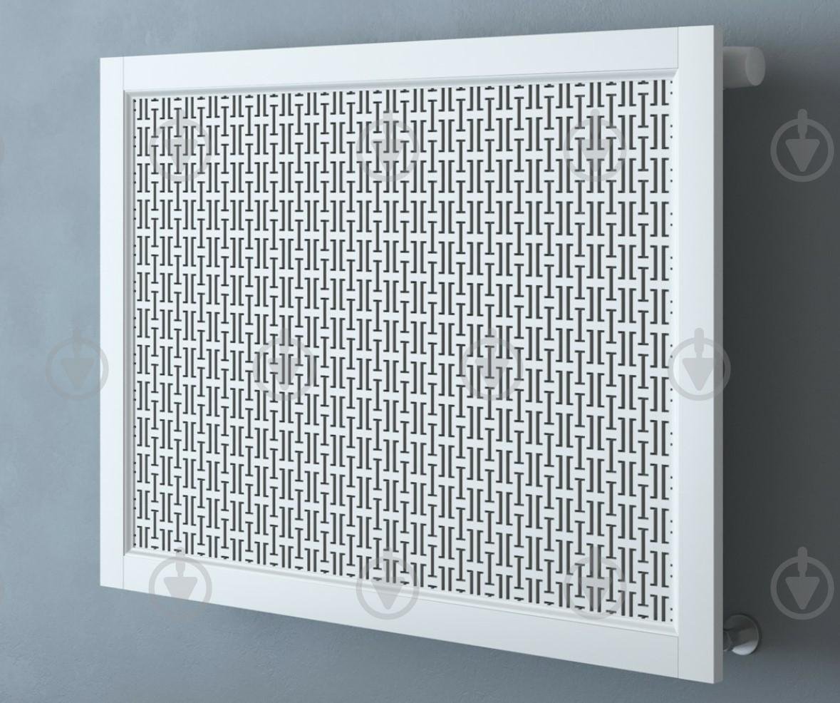 Экран-решетка декоративная на батарею отопления R48-F90 Белый (25626787)