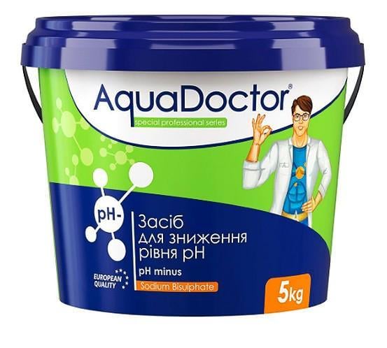 Быстрорастворимый препарат AquaDoctor pH Minus 5 кг