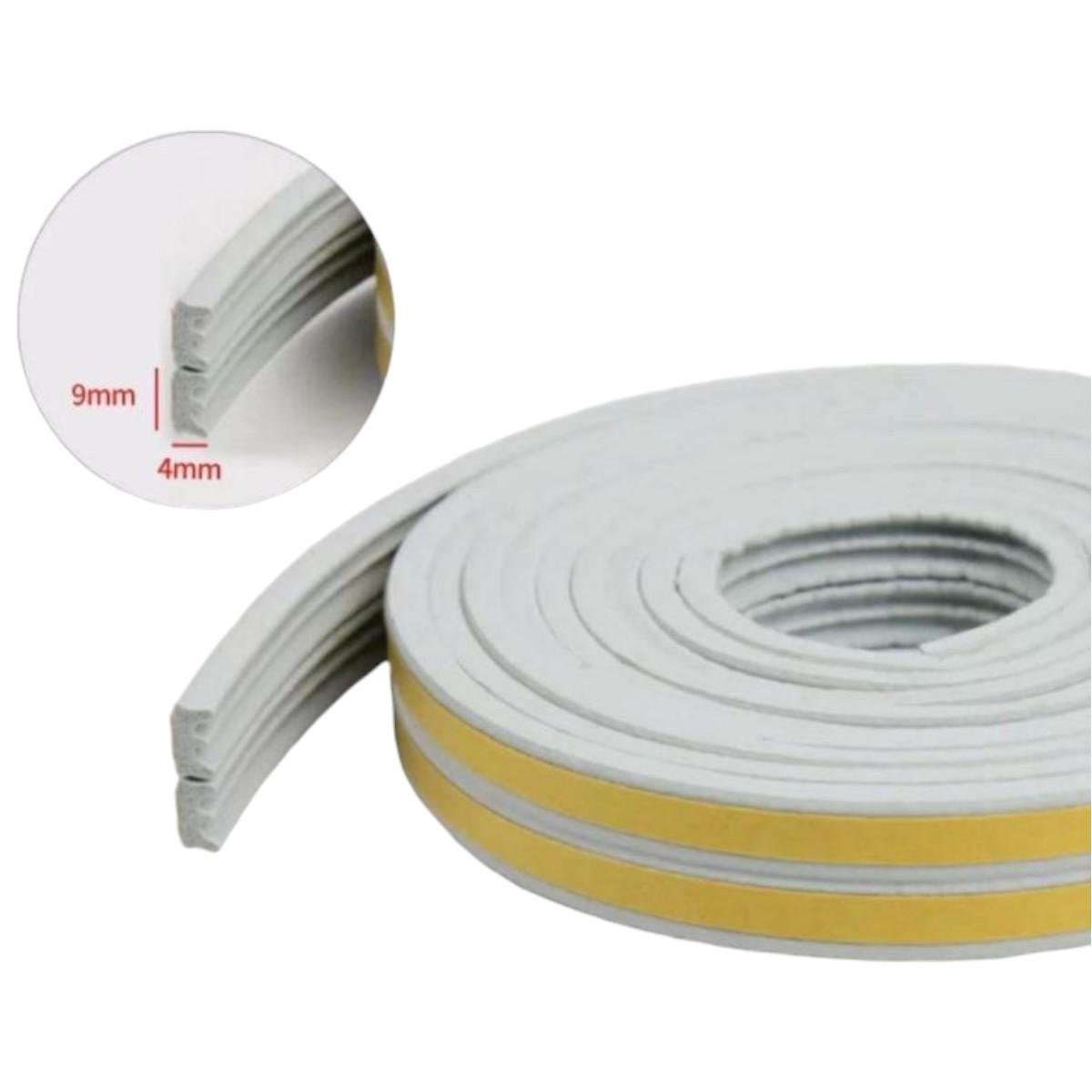 Уплотнитель для окон и дверей Weikan самоклеящийся 9х4х6 м (R35867) - фото 2