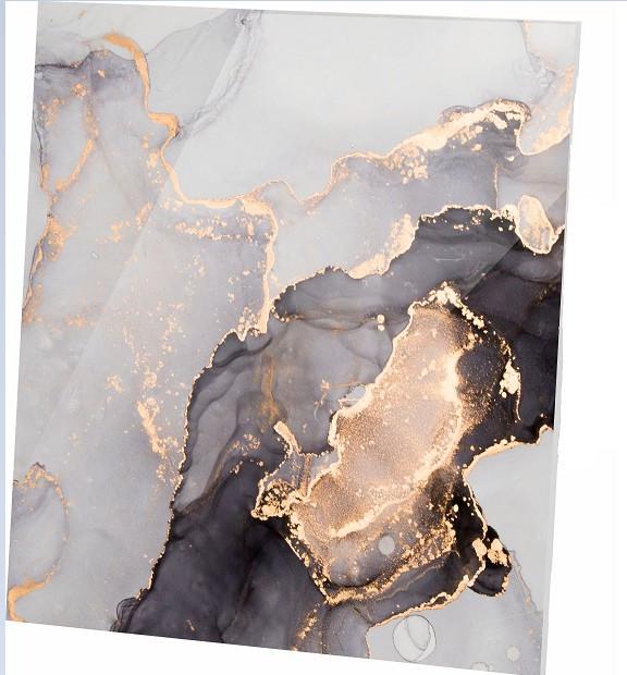 Панель AirRoxy для витяжних вентиляторів dRim 100/125 Glass Marble Pink Gold (01-186)
