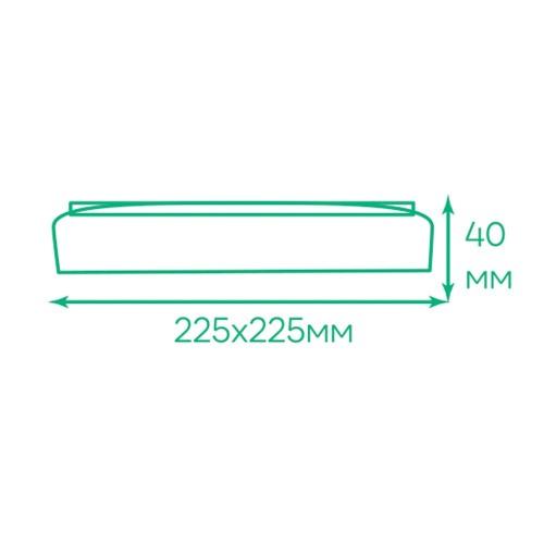 Светильник светодиодный квадратный Ardero 32 Вт 5000K Белый (AL709ARD 32w) - фото 3