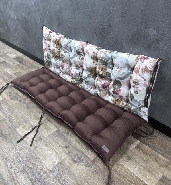 Подушка Comfort Home Bouquet powdery на поддоны/качели/каркасы/садовую мебель комбинированная 150х50х50 см