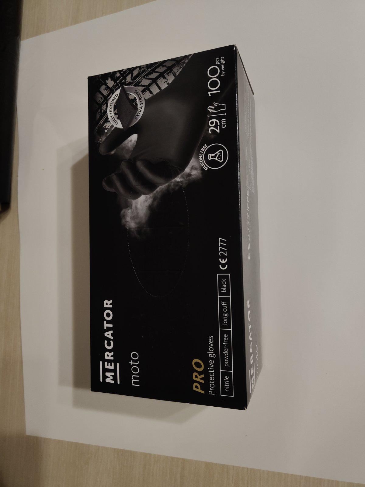 Рукавички нітрилові Moto Mercator Ideall Nitrile XXL 9,3 г 100 шт. Чорний (24470293) - фото 2 Рукавички нітрилові Moto Mercator Ideall Nitrile XXL 9,3 г 100 шт. Чорний (24470293) - фото 2