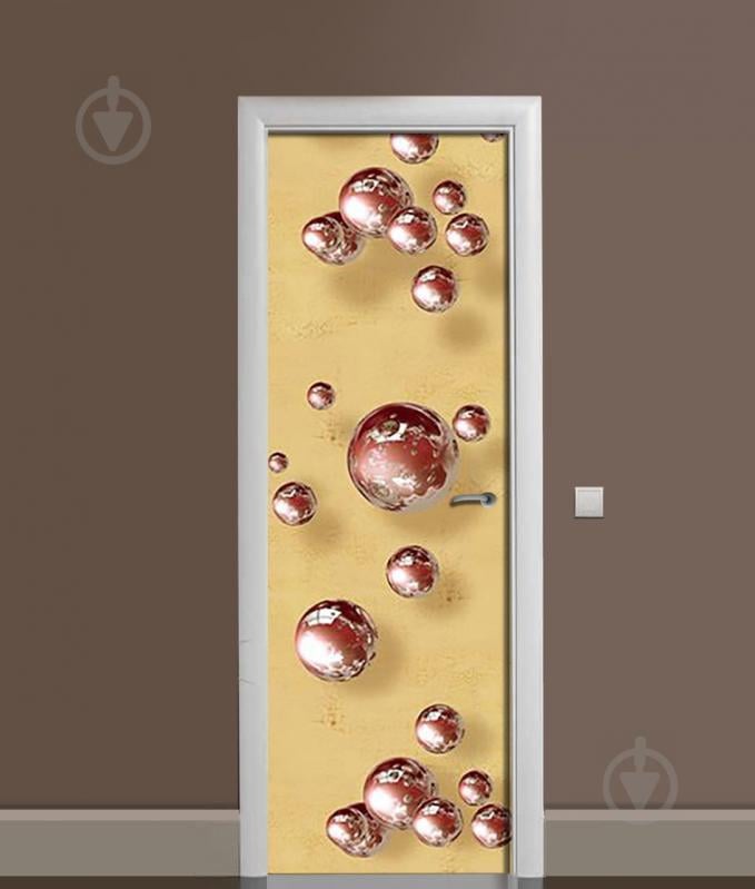 Наклейка на дверь Zatarga "Шоколадные сферы" 650х2000 мм виниловая 3Д наклейка декор самоклеящаяся Z181709dv