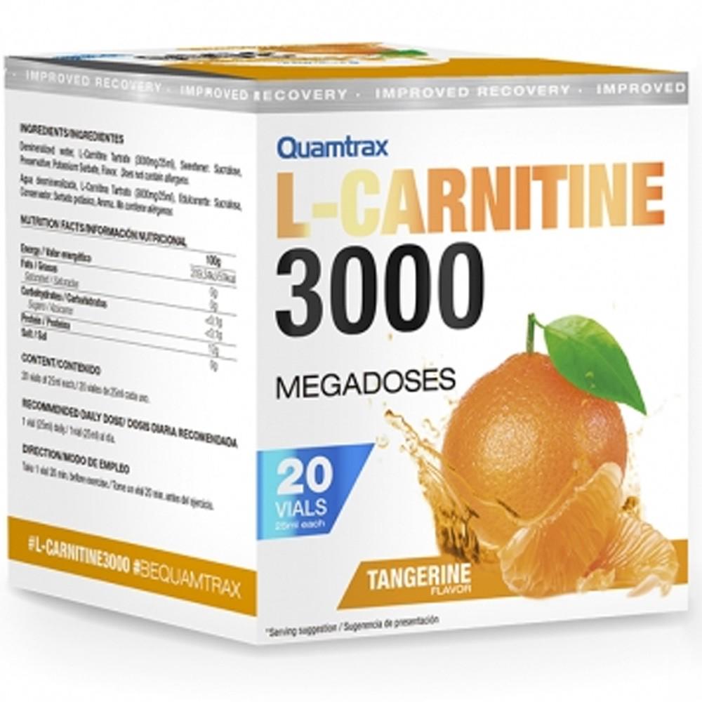 Карнитин L Quamtrax L-Carnitine 3000 Tangerine 20 vials