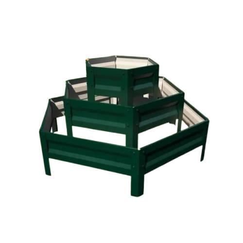 Клумба для квітів Карпатьська гірка багатоярусна 60x140 cм Зелений (87654) - фото 1 Клумба для квітів Карпатьська гірка багатоярусна 60x140 cм Зелений (87654) - фото 1