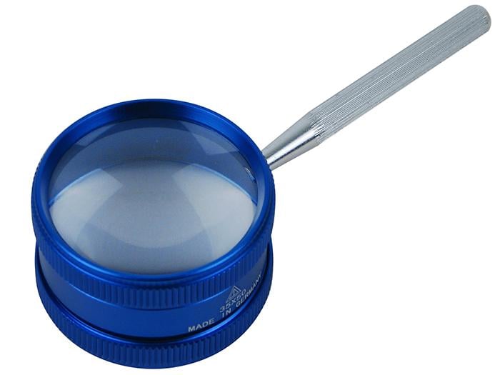 Лупа металева Magnifier LM-50 35х50 мм Синій