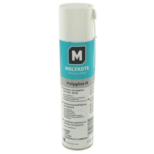 Смазка спрей для ланцюгів відкритих механізмів і шарнірів Molykote Polygliss N 400 мл