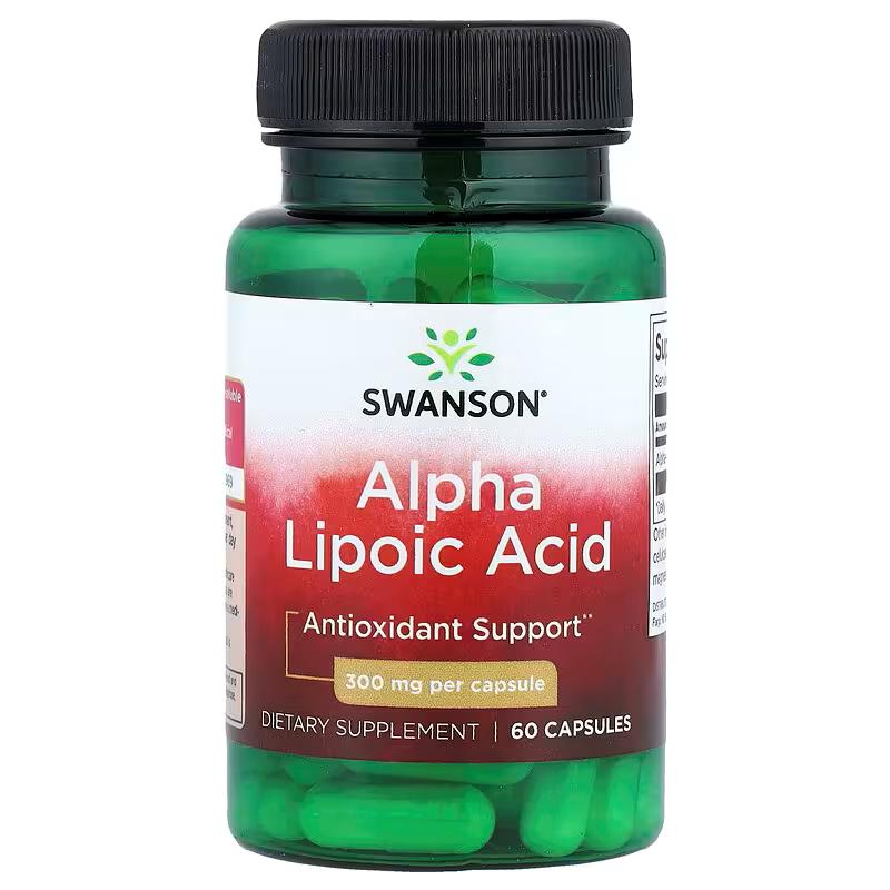 Альфа-липоевая кислота Swanson Alpha Lipoic Acid 300 mg 60 caps Альфа-липоевая кислота Swanson Alpha Lipoic Acid 300 mg 60 caps