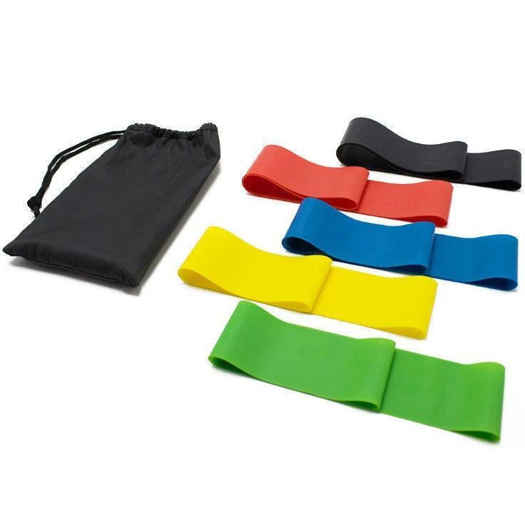 Набор фитнес резинок эспандеров 5 шт. в сумочке (af273548)