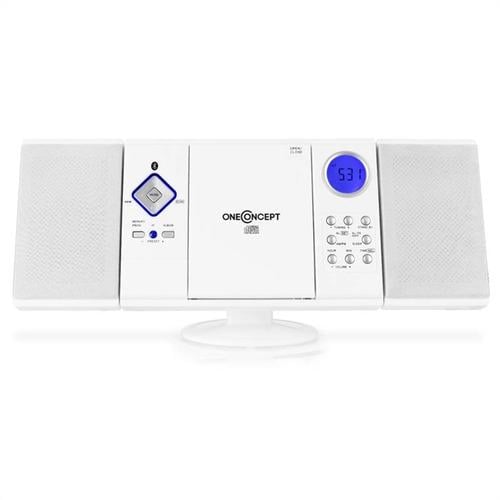 Стереосистема OneConcept V-12 BT Bluetooth FM USB SD Білий