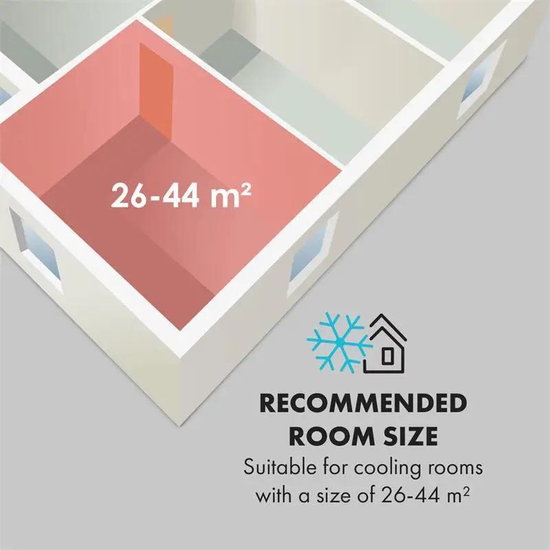 Кондиционер мобильный KLARSTEIN Metrobreeze Miami 9000BTU/2,6 кВт (10034678) - фото 3 Кондиционер мобильный KLARSTEIN Metrobreeze Miami 9000BTU/2,6 кВт (10034678) - фото 3