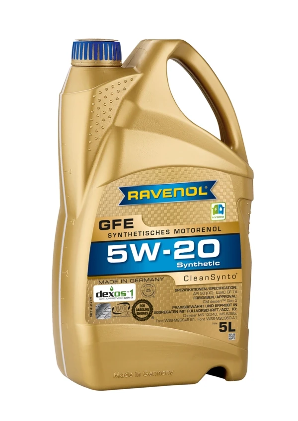Моторное масло RAVENOL GFE 5W-20 синтетика 5 л (1111111-005)