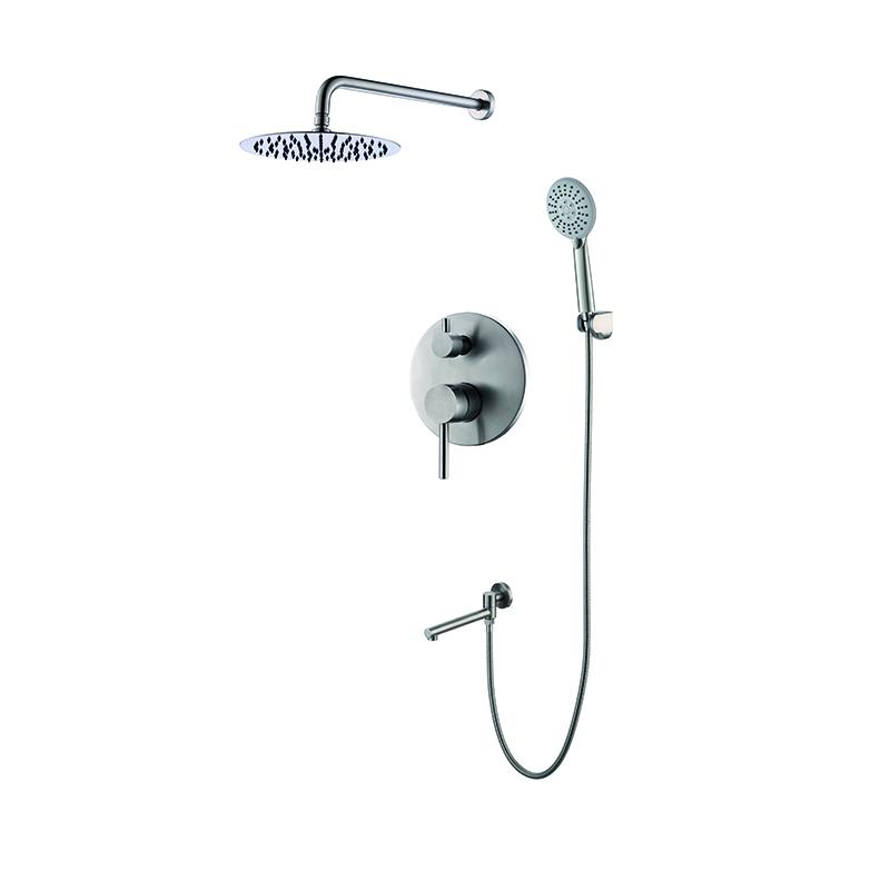 Душевая система встраиваемая KOER KI-66018-02 нержавеющая сталь (KR4794)