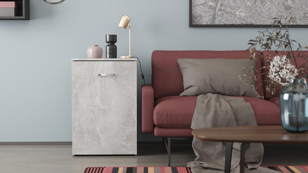 Стіл-тумба трансформер Ferrum-decor Смарт 1 ДСП 16 мм 750x1450x500 мм Бетон (FRD-105073) - фото 6 Стіл-тумба трансформер Ferrum-decor Смарт 1 ДСП 16 мм 750x1450x500 мм Бетон (FRD-105073) - фото 6