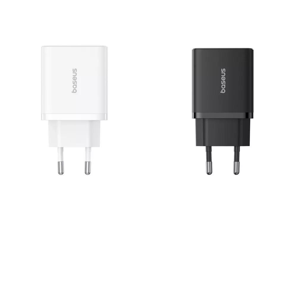 Мережевий зарядний пристрій BASEUS Cube Fast Charger 30W Type-C+USB Black - фото 2