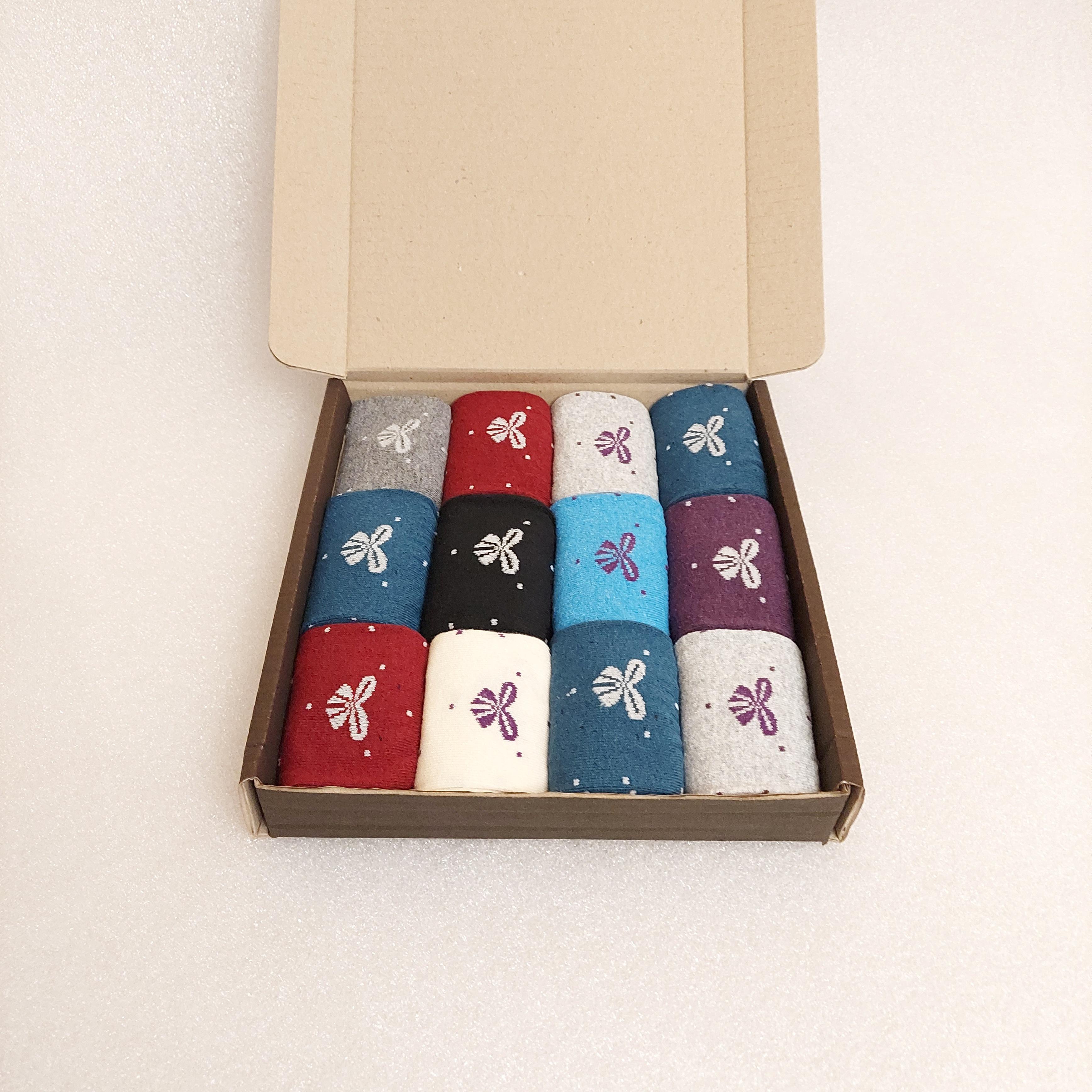 Набор носки женские демисезонные Житомир Bunt 12 пар р. 39 Разноцветные (0527)