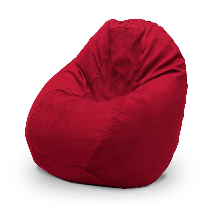 Кресло-мешок SanchoBAG Груша Велюр S 90x60 см Poppy-Red (kmg1001-v113-s)