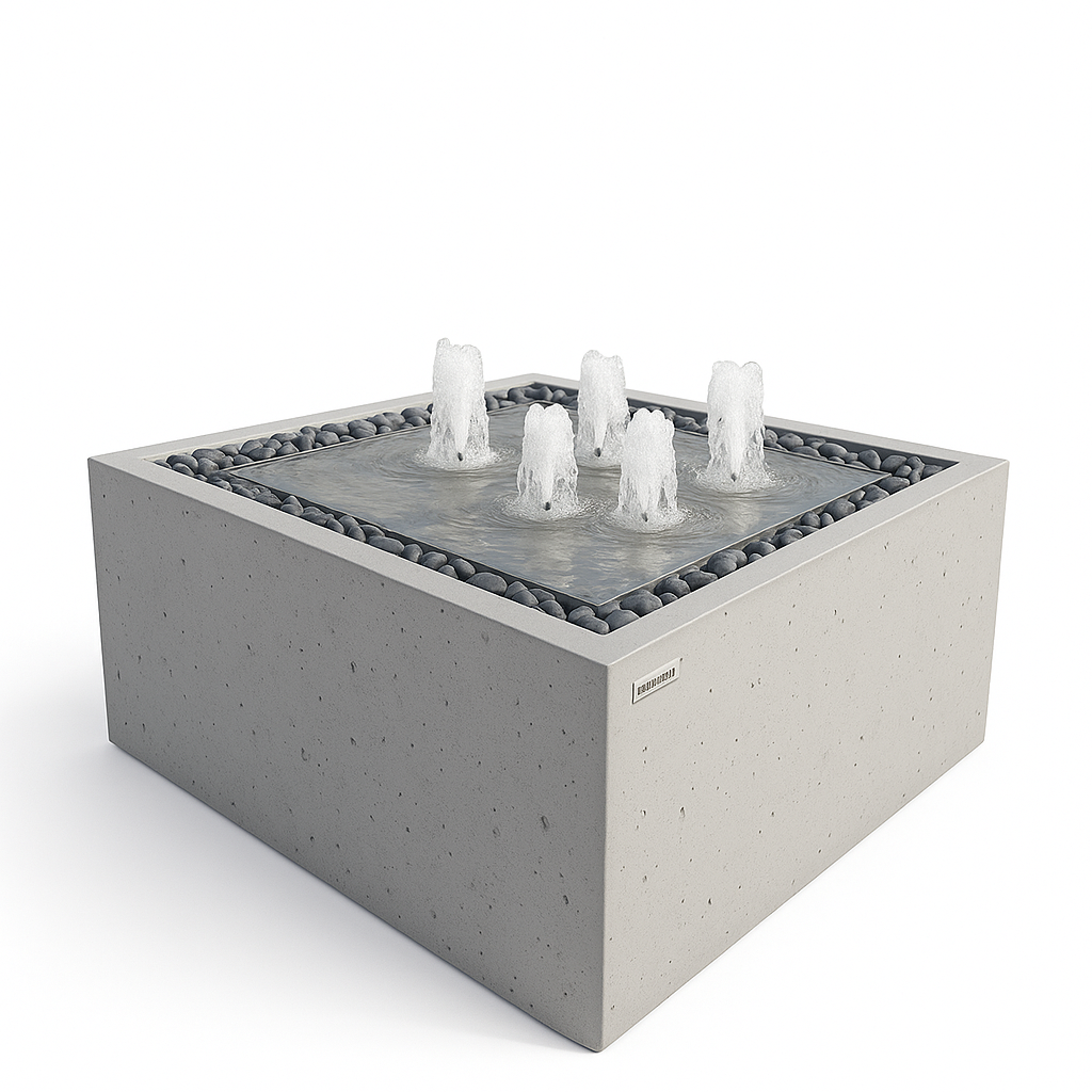 Фонтан CUB 4 Квадро для сада и террасы под покраску 850x850x650 мм (20494965)