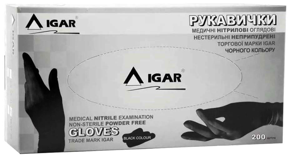 Перчатки нитриловые IGAR L 100 шт. Черный (34831321)